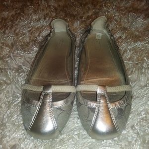 Silver Coach shoes